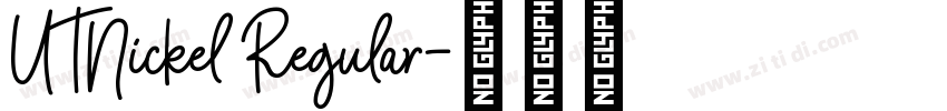 UTNickel Regular字体转换
